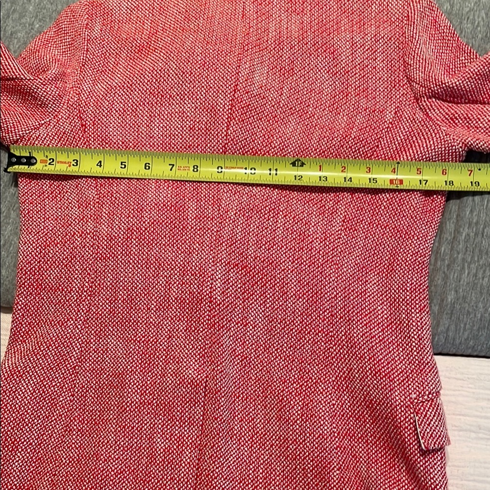 Elizabeth and James Red/White Textured Blazer Jacket - Picture 9 of 10